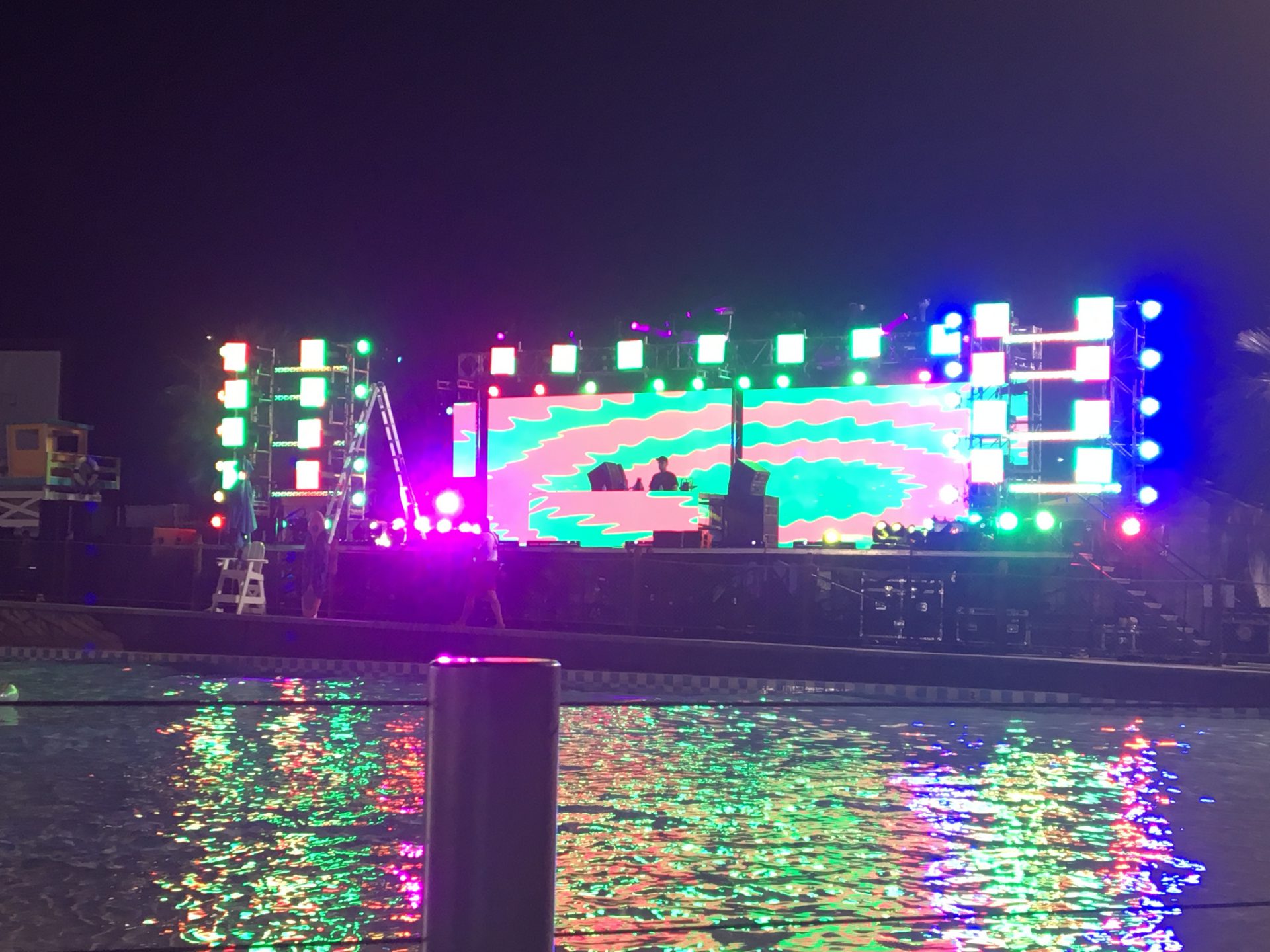Staging, lighting sound Ravealation Pool Party 2018