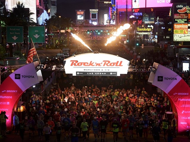 2018 Rock-N-Roll Marathon | AV Vegas Las Vegas Strip Staging