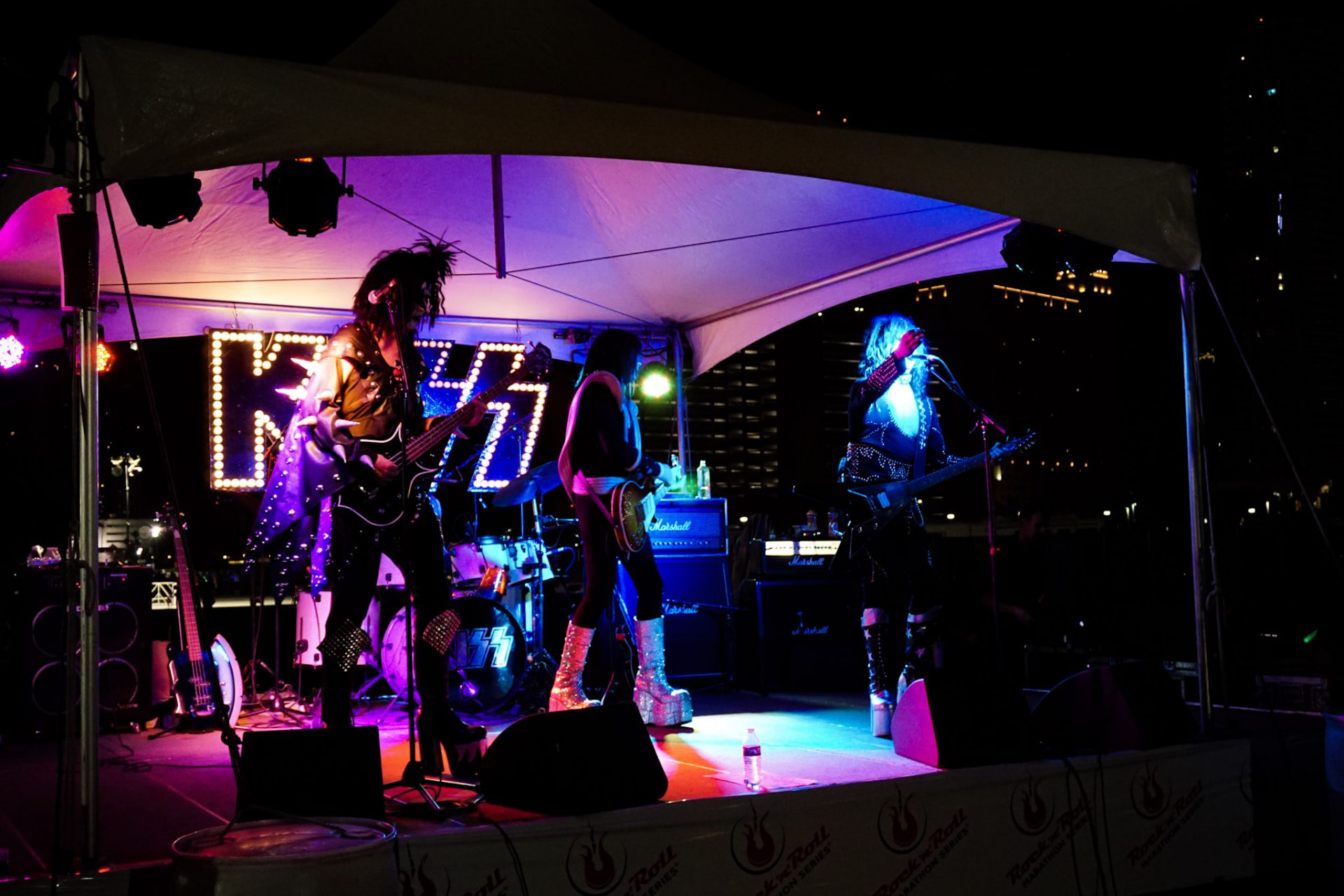 KISS Stage Rock-N-Roll Marathon | AV Vegas Las Vegas Strip Staging