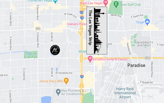 AV Vegas Location Map